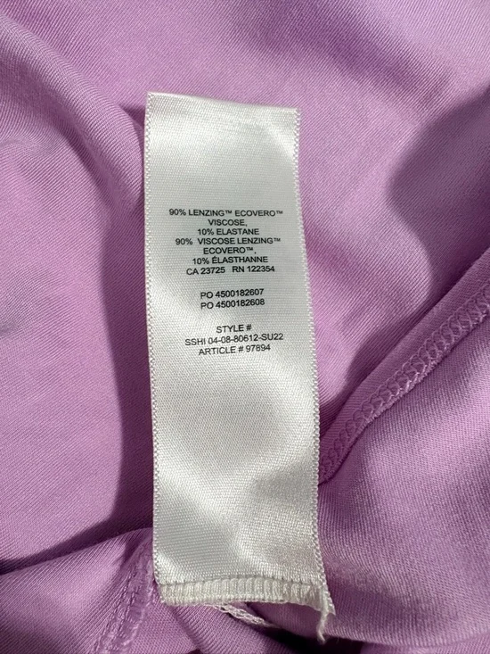 Wilfred Saturn Mini Dress Pink Wrap Tie Asymmetric Hem Square Neck Size S - Picture 7 of 11